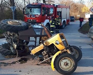 wypadki z udziałem ciągnikówi, Zborów, powat buski, Tomasz Piwowarski
