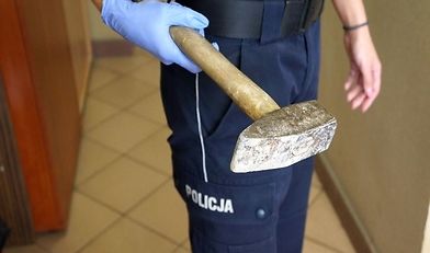 kpp kraków, znęcanie się, sarna, młotek