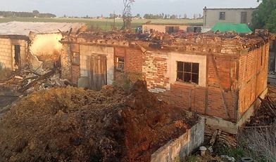 pożar, gospodarstwo, śmierć w płomieniach, mamlicz