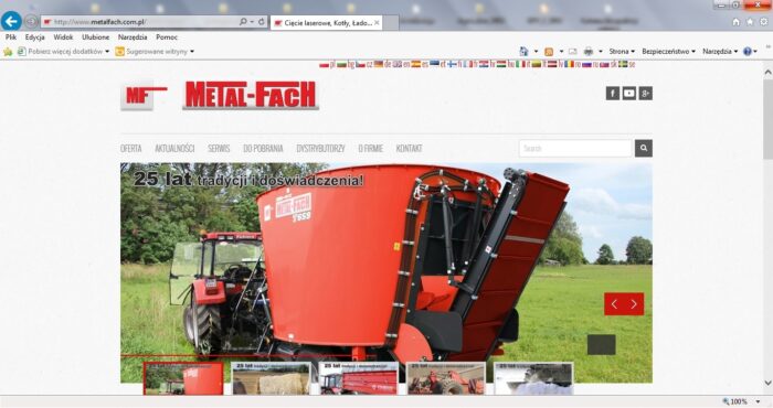 strona internetowa Metal-Fach