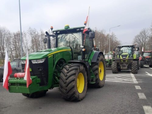 kpp namysłów, protest rolników, incydent, uszkodzenie mienia