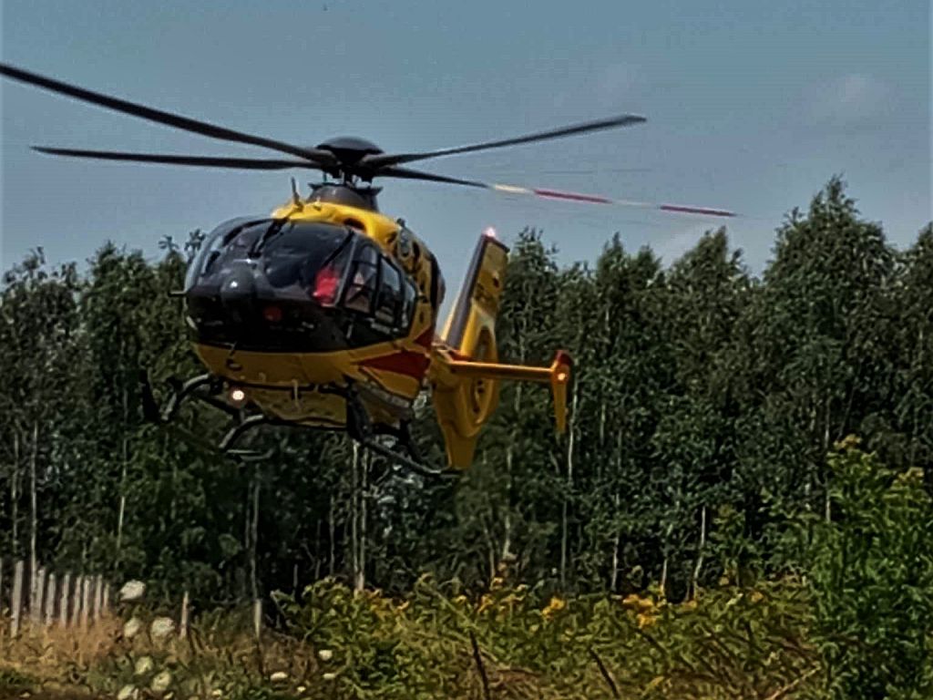 wspr przemyśl, wypadek, zdarzenie, wywrócony ciągnik, śmierć, traktorzysty