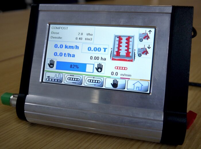 Ekran dotykowy sterownika Flowmeter