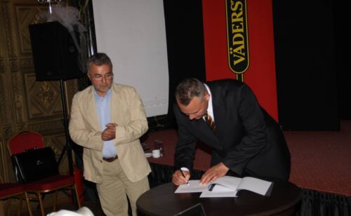 Piotr Osiński - Dyrktor Generalny Väderstad i dr Ryszard Bandurowski – prezes RSP Twardawa