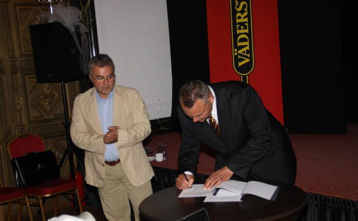 Piotr Osiński - Dyrktor Generalny Väderstad i dr Ryszard Bandurowski – prezes RSP Twardawa