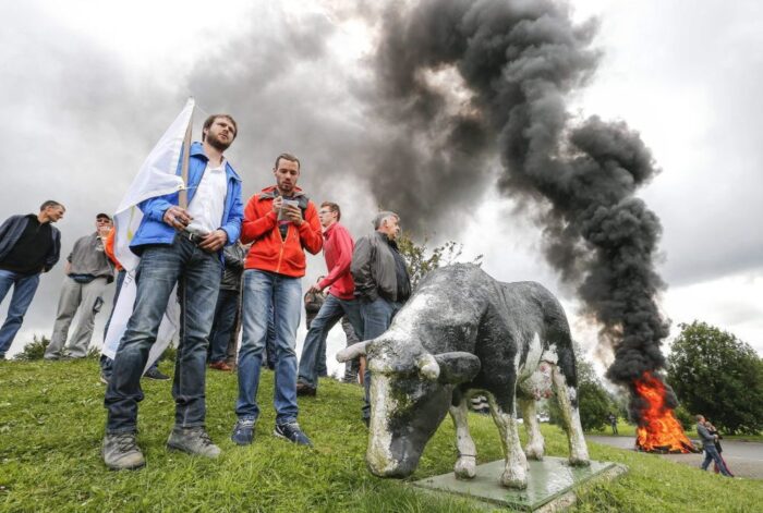rolnicze protesty, belgia,  Liven De Stoppeleire