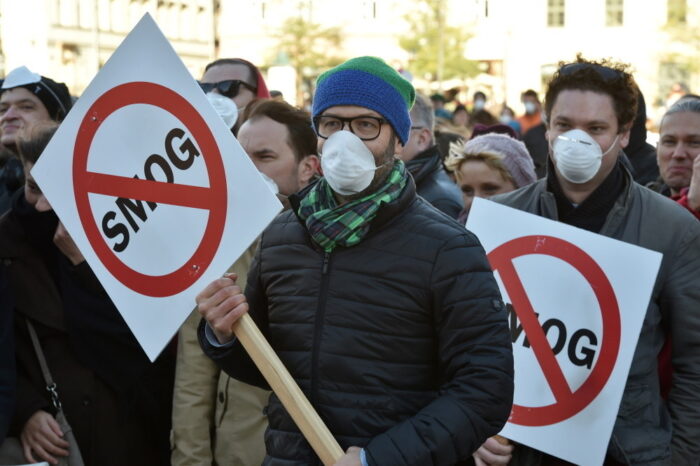 protesty antysmogowe, smog kraków, zanieczyszczenie powietrza
