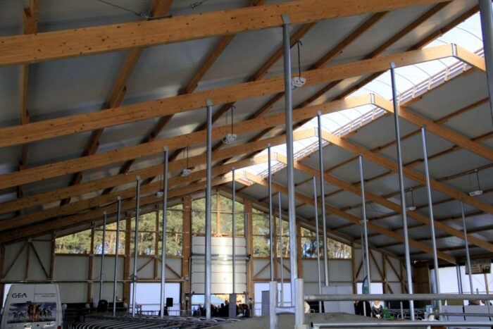 obora z drewna klejonego, budziska, Wolf System