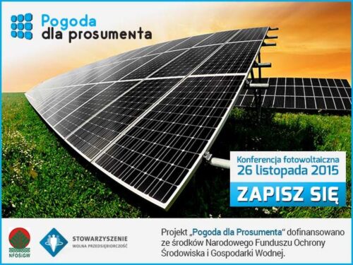 fotowoltaika, energia słoneczna, prosumenci, instalacje, stowarzyszenie wolna przedsiębiorczość, świdnica, nfośigw
