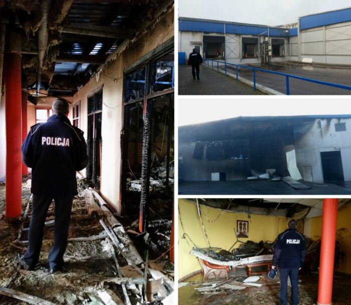 pożar, Zalewo, Lech-Drób, Iława, straty, straż pożarna