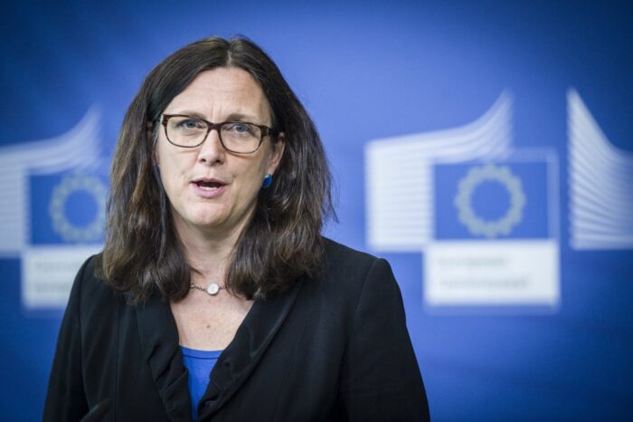 unijna komisarz ds. handlu, rosyjskie embargo dla ukrainy