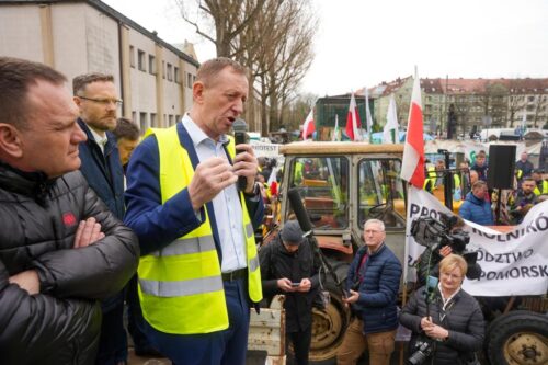 Robert Telus, Szczecin, protest rolników
