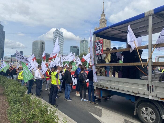 Michał Kołodziejczak, agrounia, protesty rolników, Warszawa