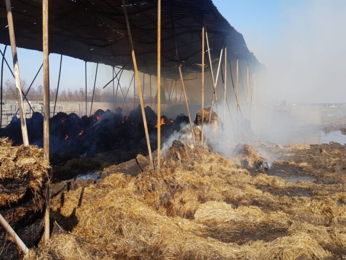 pożar balotów słomy, Brudzyń, Mariusz Owczarek, KP PSP Turek