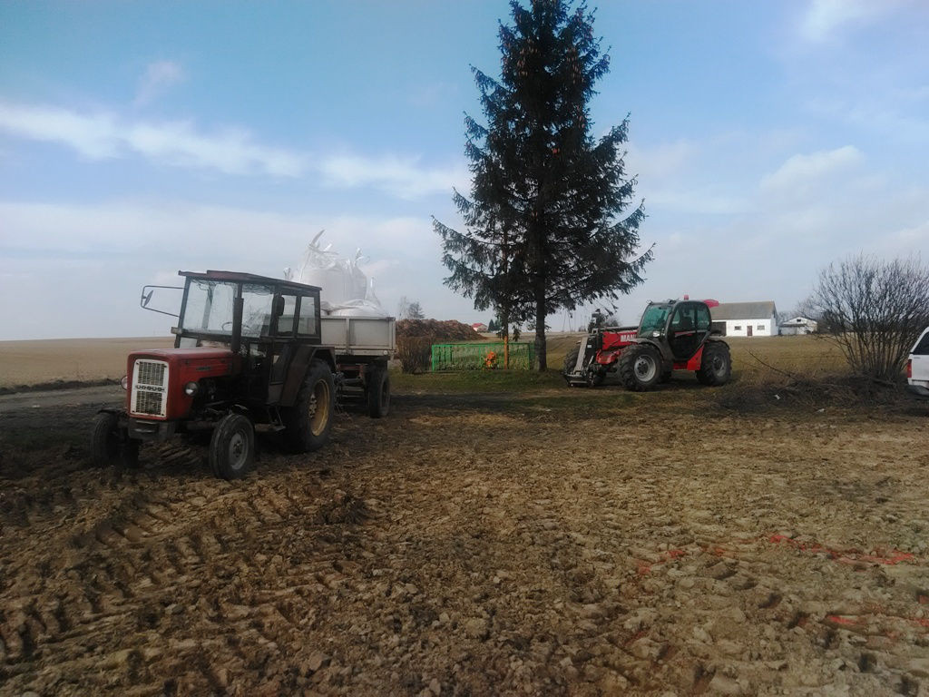 materiał siewny, big-bag, mieszanka zbożowo-strączkowa, ładowarka teleskopowa, Szczutowo