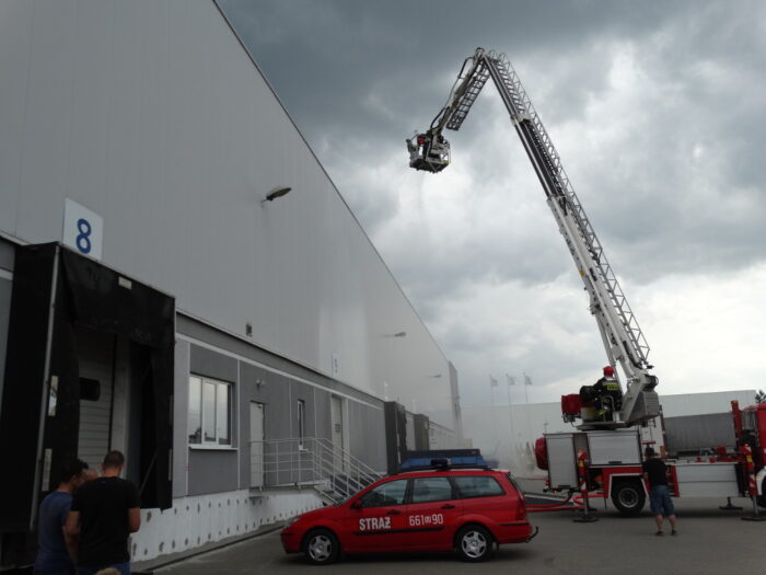 manewry, strażacy, magazyn Bayer