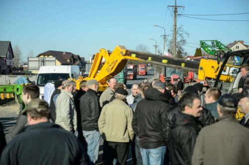 trzoda chlewna, blokada, rolnicy, blokada drogi nr 2, świnie, ASF