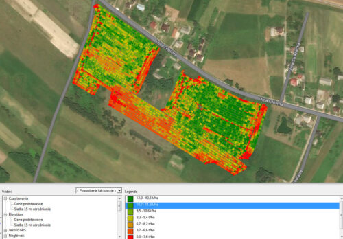 mapa plonu, kukurydza