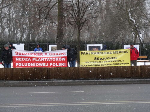 Protest, plantatorzy, Suedzucker, Warszawa