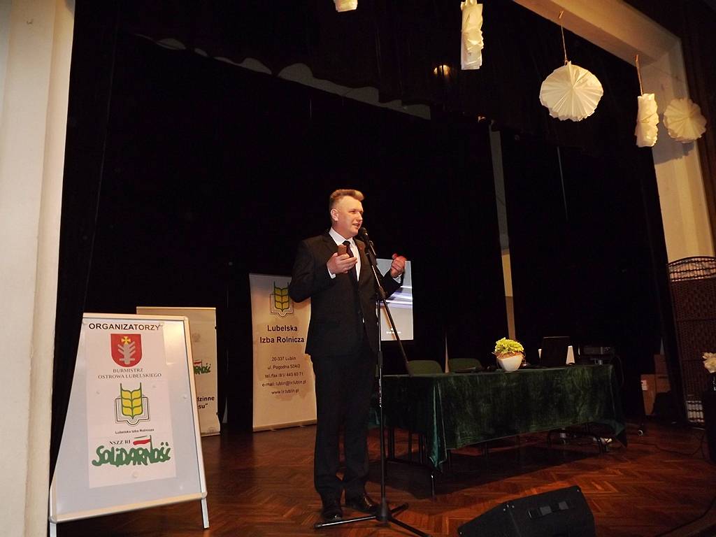 gospodarstwo rodzinne, wieś, rolnictwo, opłacalność produkcji, rolnicy, lubelskie, konferencja w Ostrowie Lubelskim