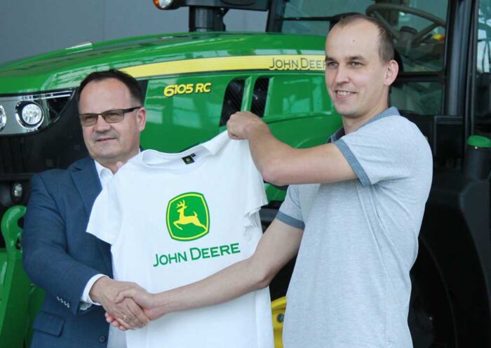 Miroslaw Leszczyński szef John deere Polska, Bartłomiej Grzybek rolnik