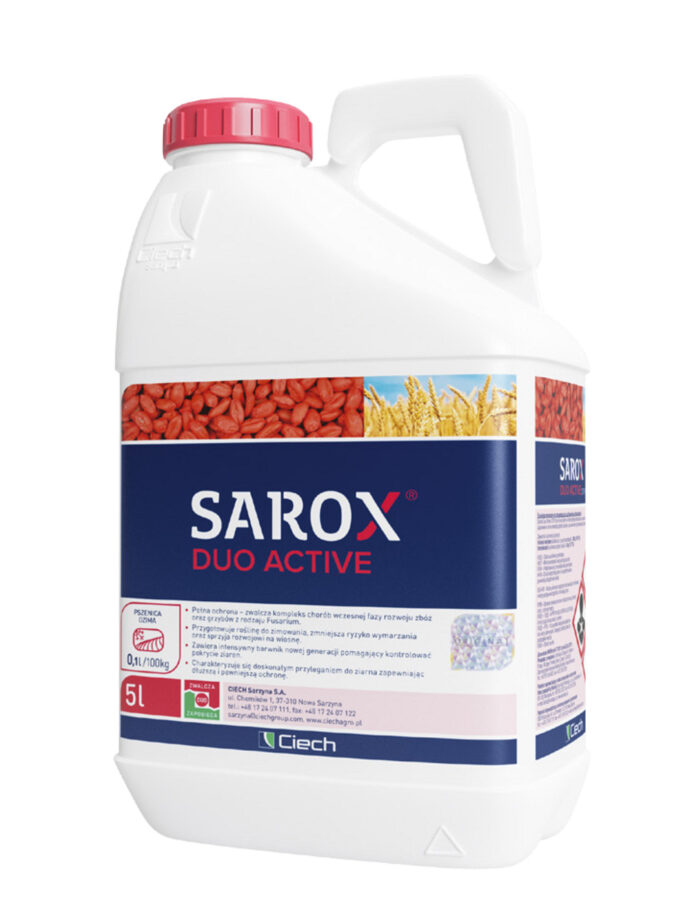 Sarox, zaprawa, opakowanie