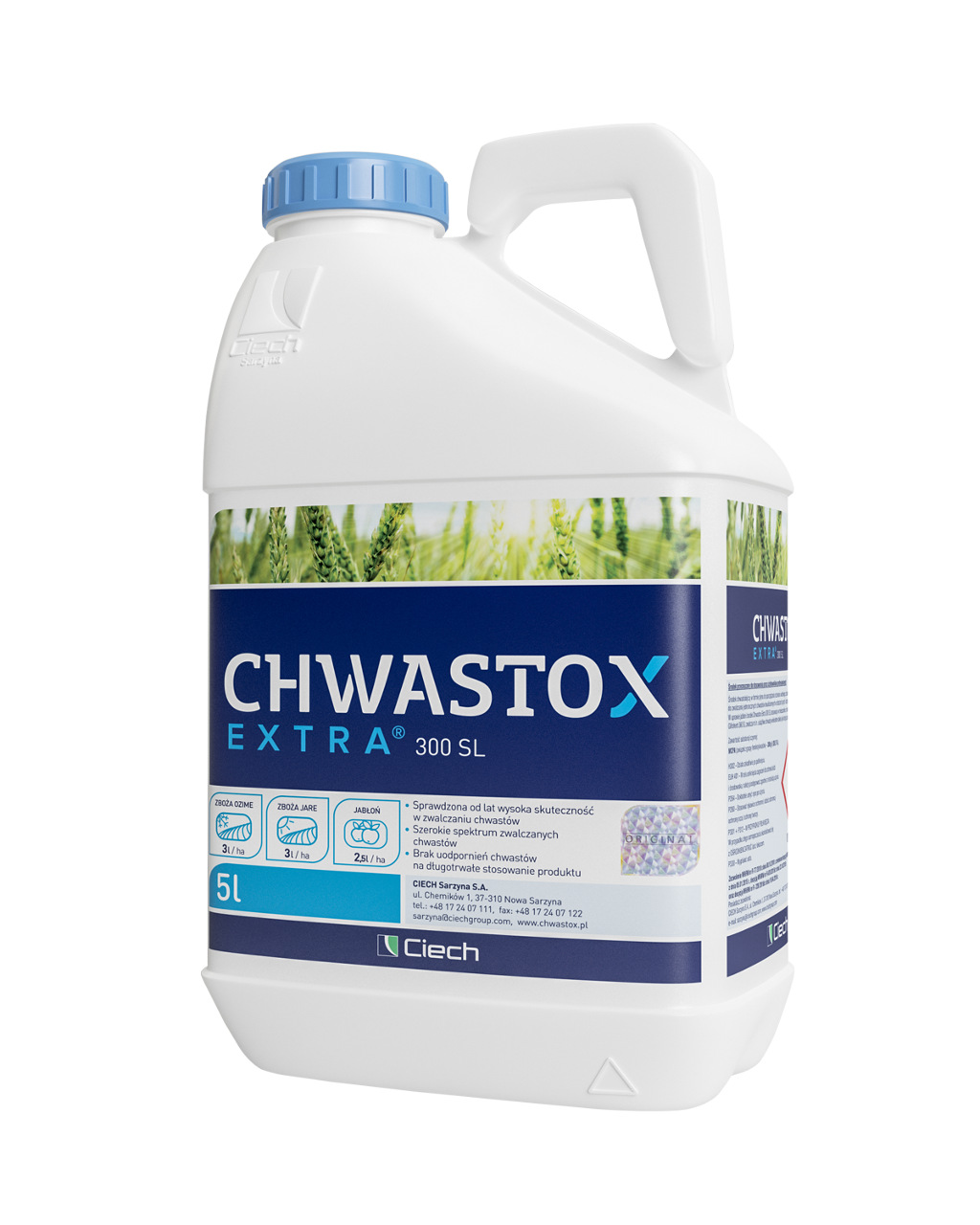 Chwastox, opakowanie