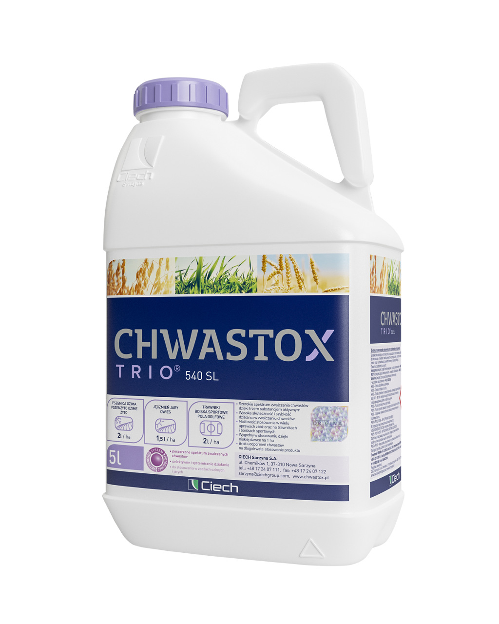 Chwastox, opakowanie