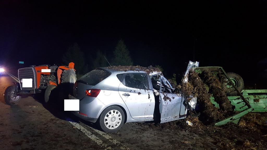wypadki z udziałem maszyn rolniczych, wypadki na drogach, policja, lubelszczyzna