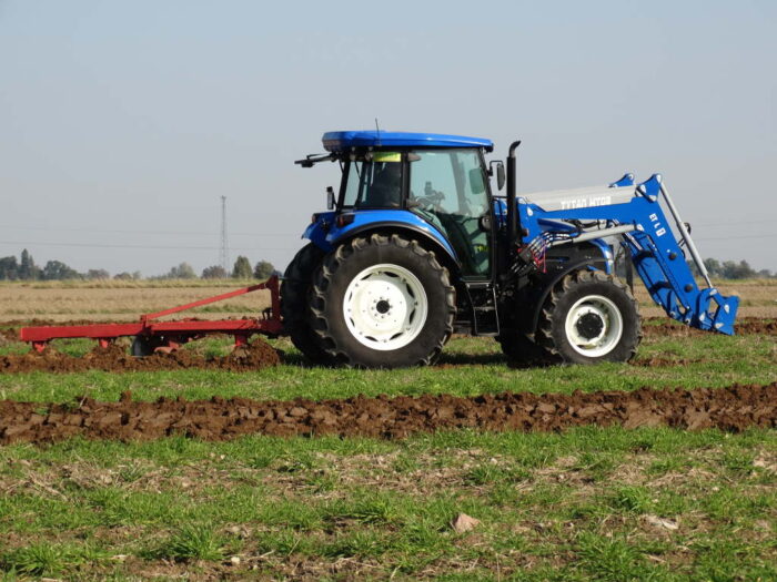 pług, ciągnik, orka, pole