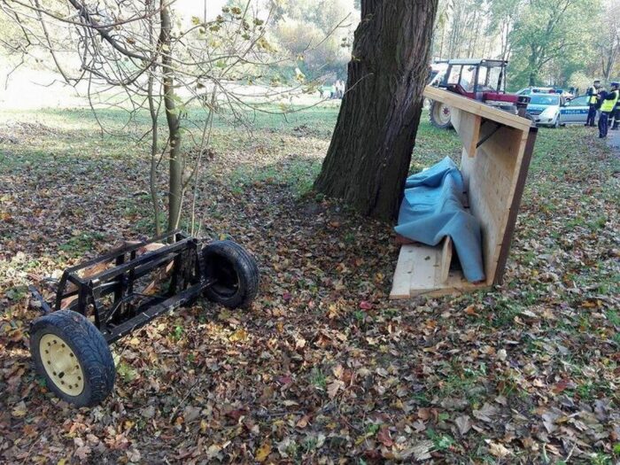wypadek drewnianego wozu, Gromadzice, powiat ostrowiecki, województwo świętokrzyskie