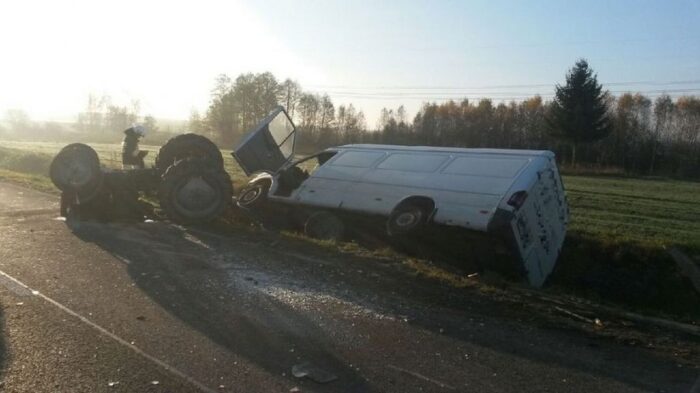 pijany traktorzysta, Wólka Krowicka, Krowica Hołodowska, Podkarpacie