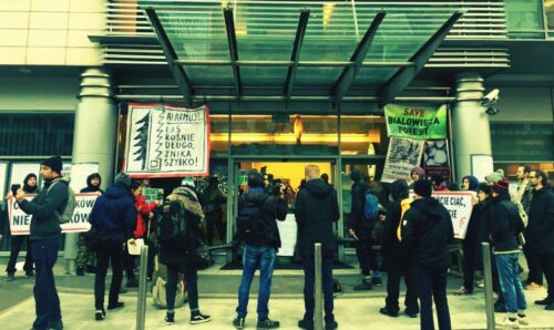 Dyrekcji Generalnej Lasów Państwowych w Warszawie, Puszcza Białowieska, Lasy Państwowe, protest