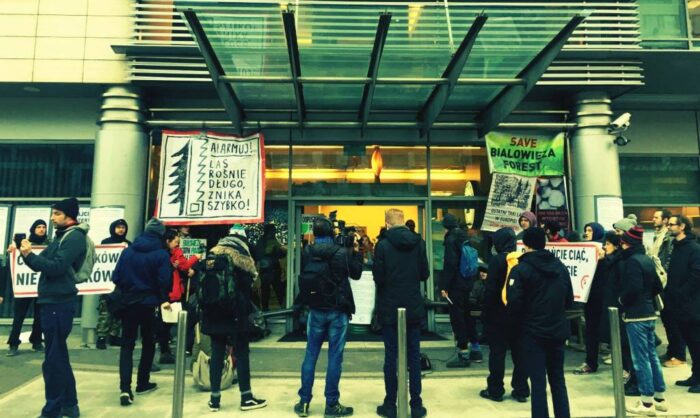 Dyrekcji Generalnej Lasów Państwowych w Warszawie, Puszcza Białowieska, Lasy Państwowe, protest