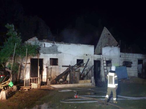 Kurczaki zginęły w pożarze, pożary w gospodarstwach, Dobra Wola, powiat ełcki