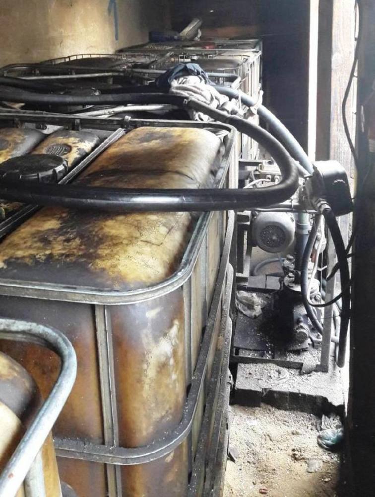 stacja paliw, nielegalna stacja paliw, olej opałowy, Łódź, olej opałowy