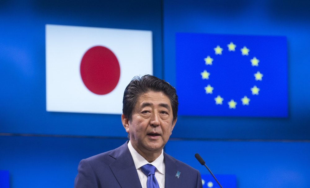 porozumienie handlowe japonia-ue, japonia-ue, handel produktami rolnymi, Shinzo Abe, Jean-Claude Juncker