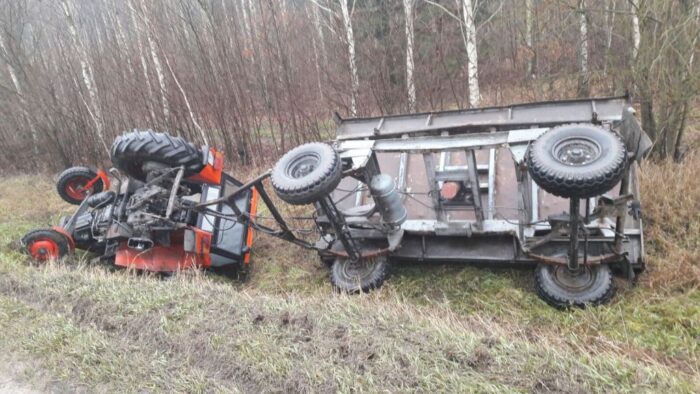 pijani traktorzyści, próba przekupstwa, policja, przestępczość, kujawy i pomorze, warmia i mazury