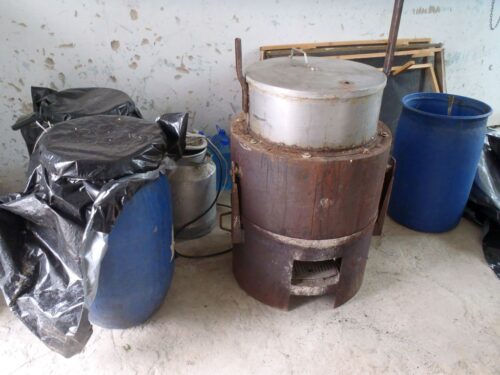 bimbrownia w gospodarstwie, przemyt papierosów, gmina lipsk, podlasie, lubaczów, podkarpacie