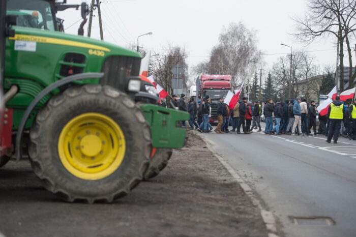 protest rolników, blokada drogi, blaszki, łódzkie, Unia Warzywno-Ziemniaczana, Michał Kołodziejczak