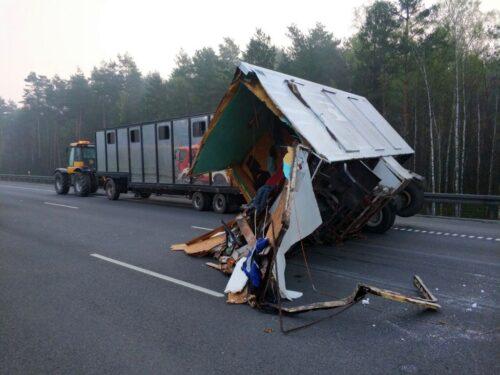 autostrada A1, górny śląsk, szczejkowice, traktor na autostradzie, wypadki z udziałem ciągników