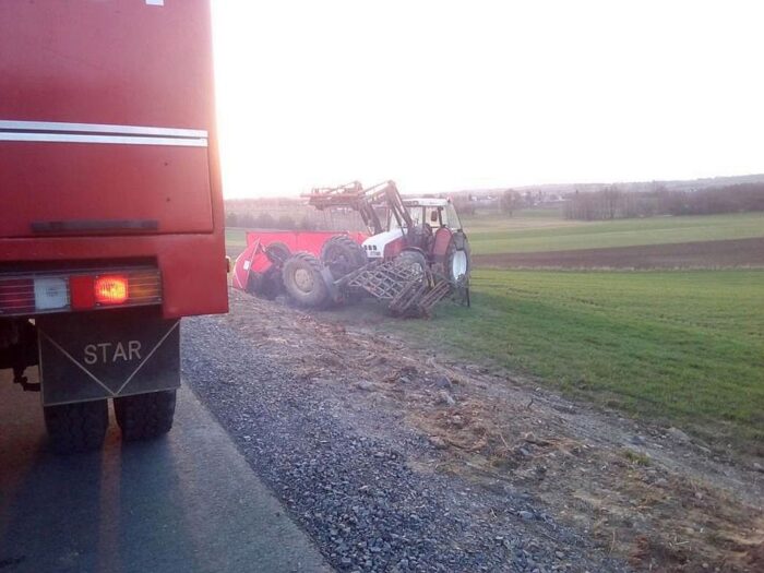 wypadki z udzialem ciągników, świętokrzyskie, powiat staszowski, pińczów, Pęcławice Górne, Wysoki Małe