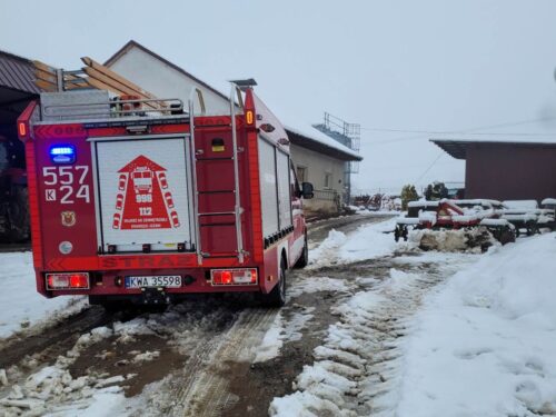 Prąd zabił krowę, Frydrychowice, powiat wadowicki, OSP Frydrychowice