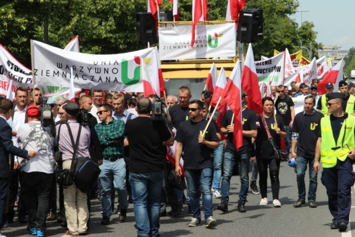 protest, protest rolników w Warszawie, Unia Warzywno-Ziemniaczana, MRiRW, protest rolników w stolicy