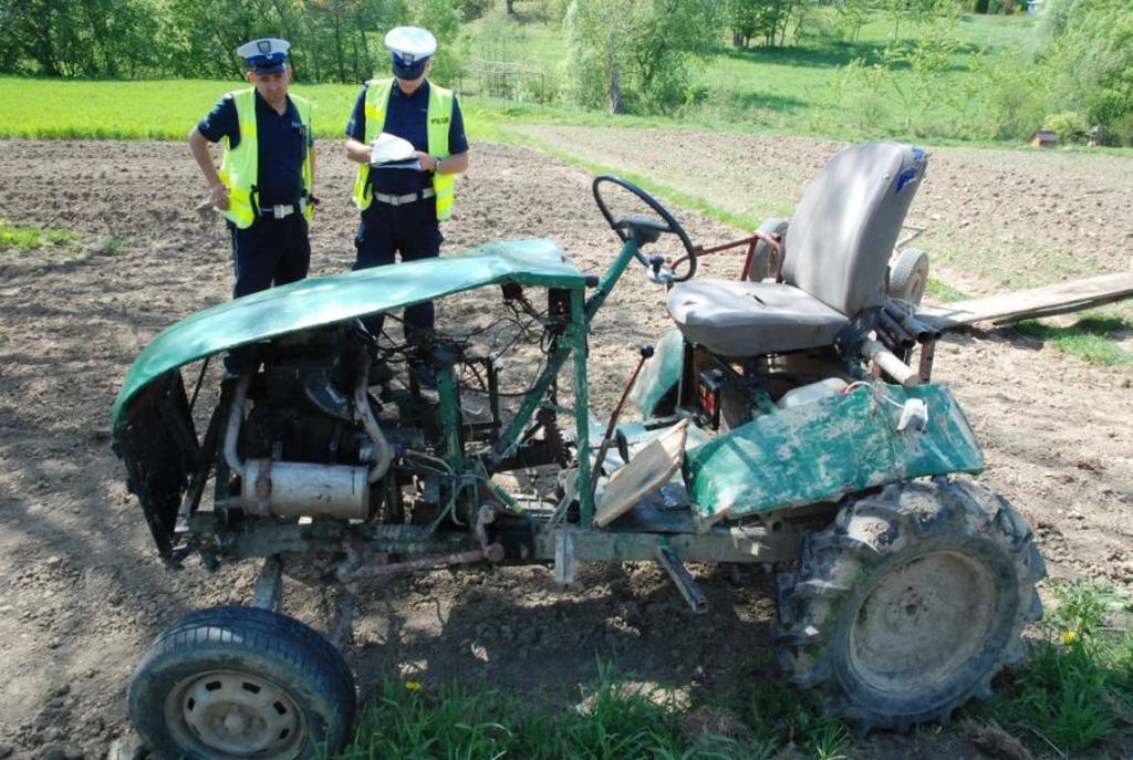 wypadek, ciągnik, traktor, podkarpackie, Jarosław