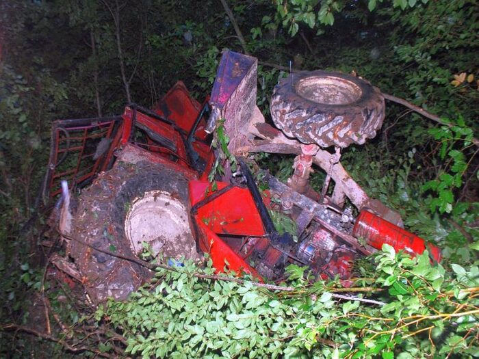 wypadki z udziałem ciągników, Średnie Wielkie, powiat sanocki, podkarpacie, ruszkowice, niemcza