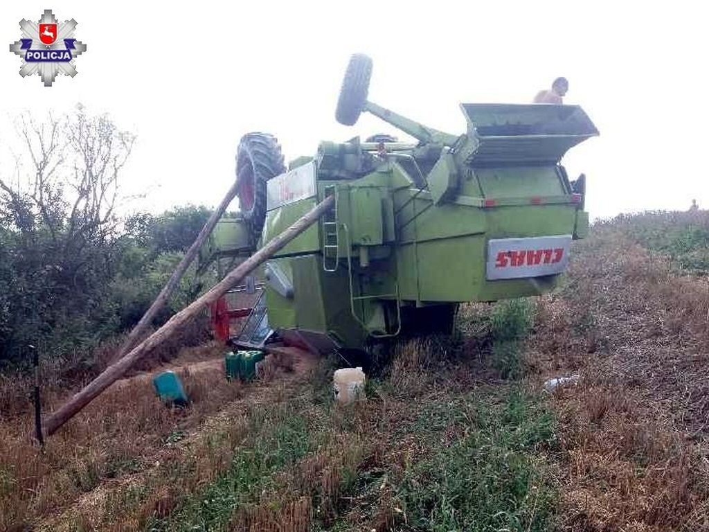 gmina kransystaw, lubelszczyzna, wypadki na polu, wypadki z udziałem kombajnów