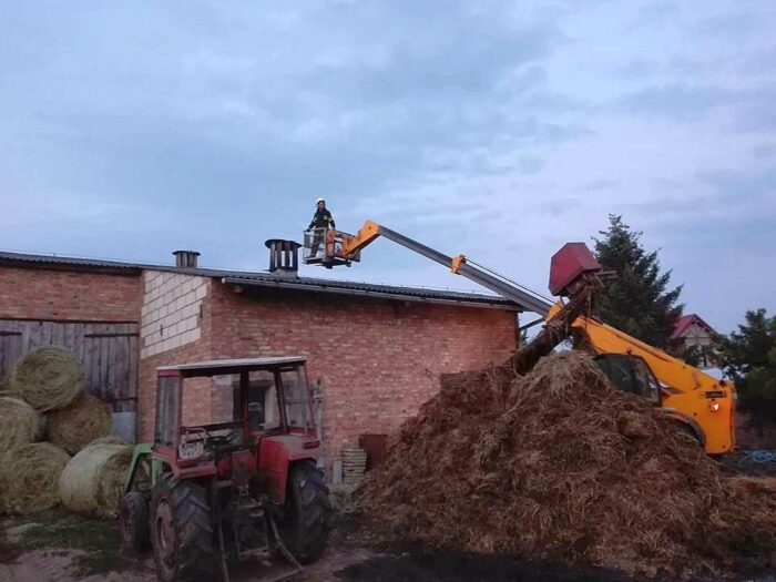 pożar, trzoda chlewna, bydło, byki, śmierć zwierząt, pożar w gospodarstwie