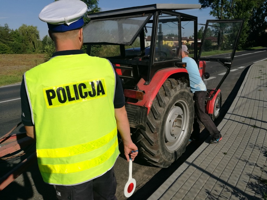 kontrole ciągników rolniczych, szczytno, warmia i mazury, policja