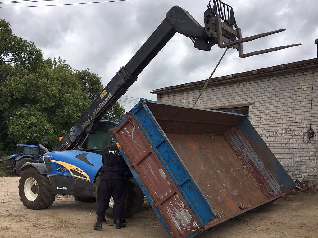 wypadek, policja, śmierć rolnika, mazowieckie, podlaskie